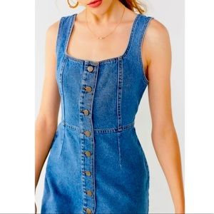 Urban Outfitters Button-Front Denim Dress